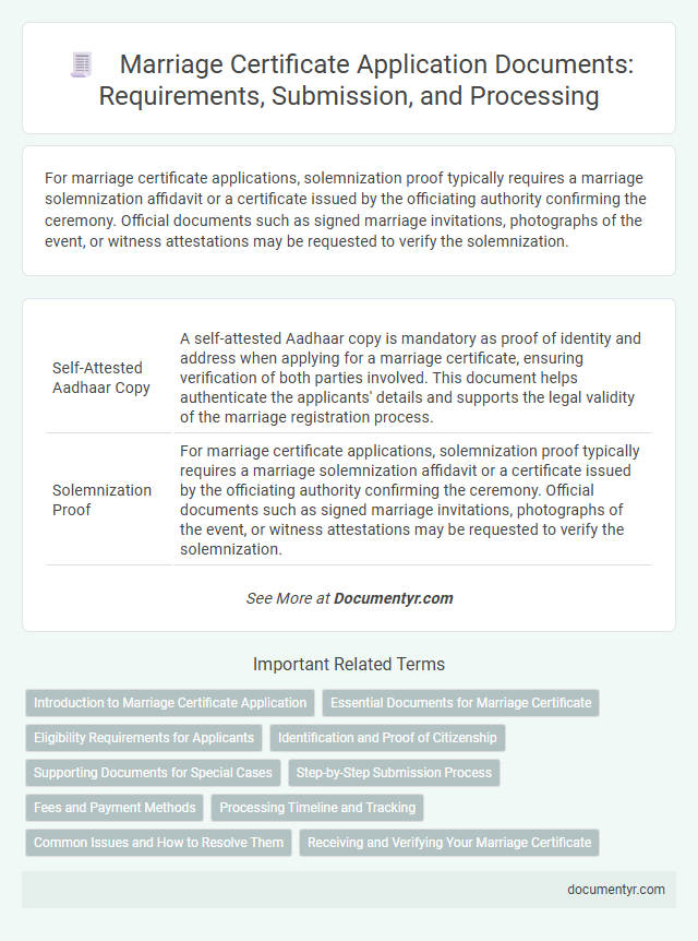 Marriage Certificate Application Documents: Requirements, Submission, and Processing