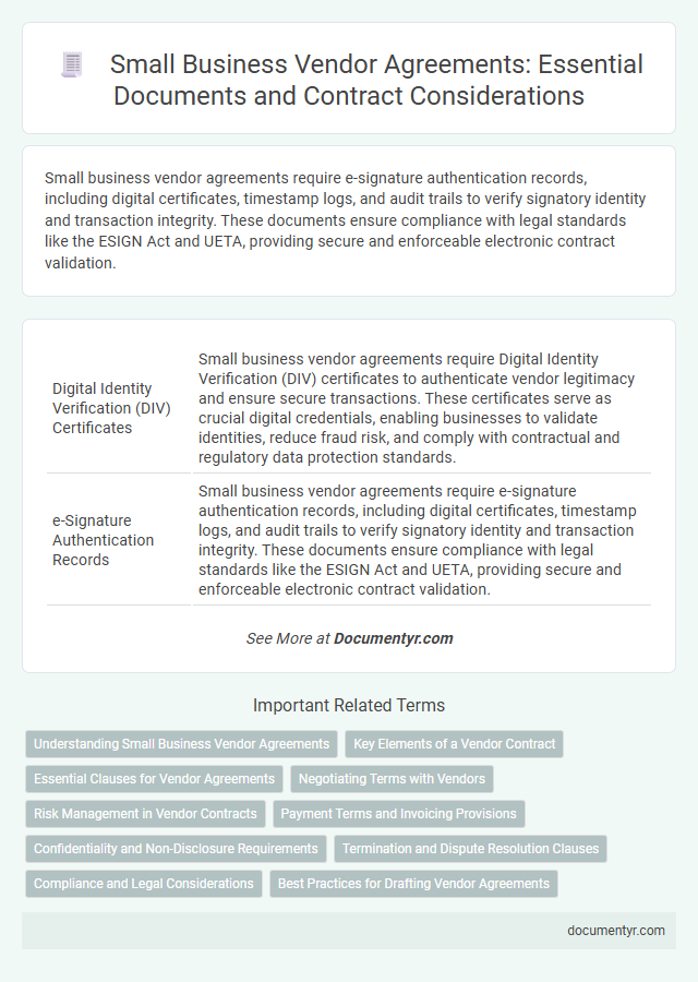 Small Business Vendor Agreements: Essential Documents and Contract Considerations