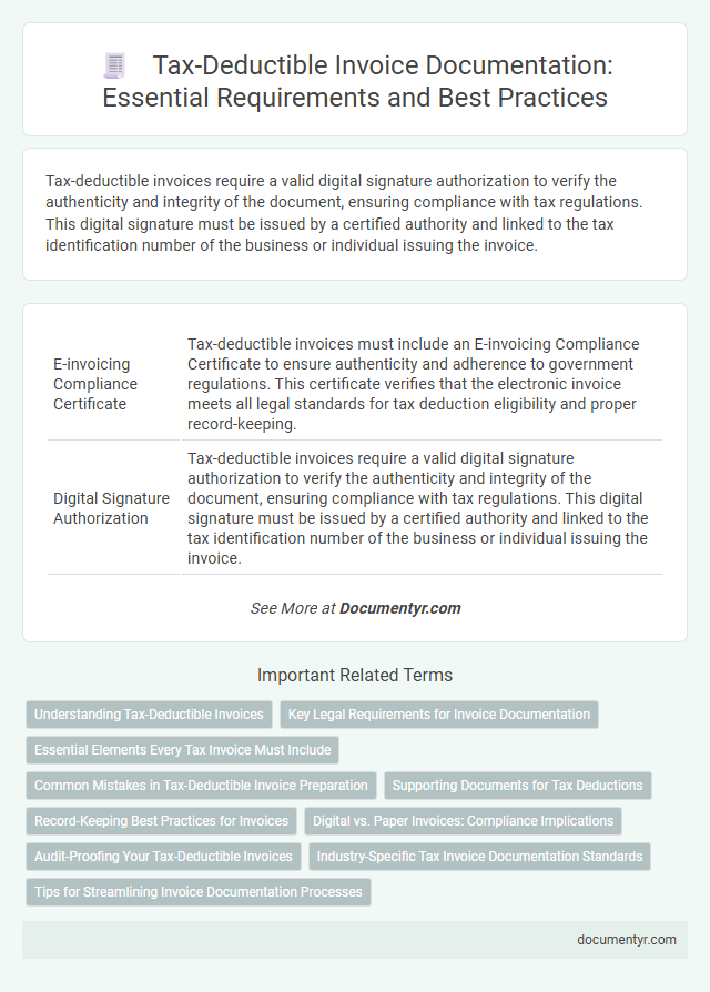 Tax-Deductible Invoice Documentation: Essential Requirements and Best Practices