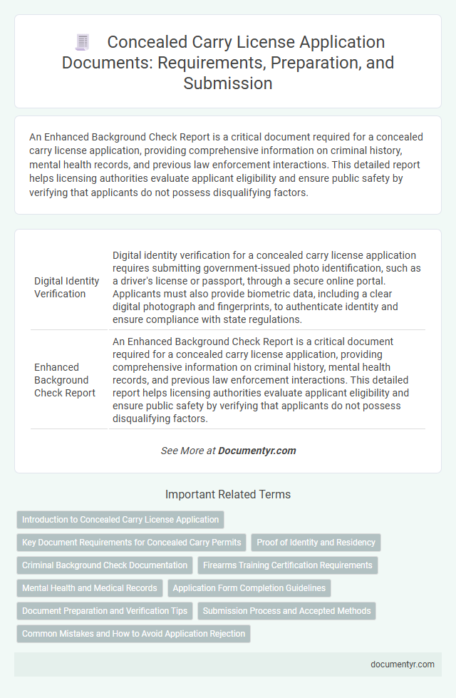 Concealed Carry License Application Documents: Requirements, Preparation, and Submission