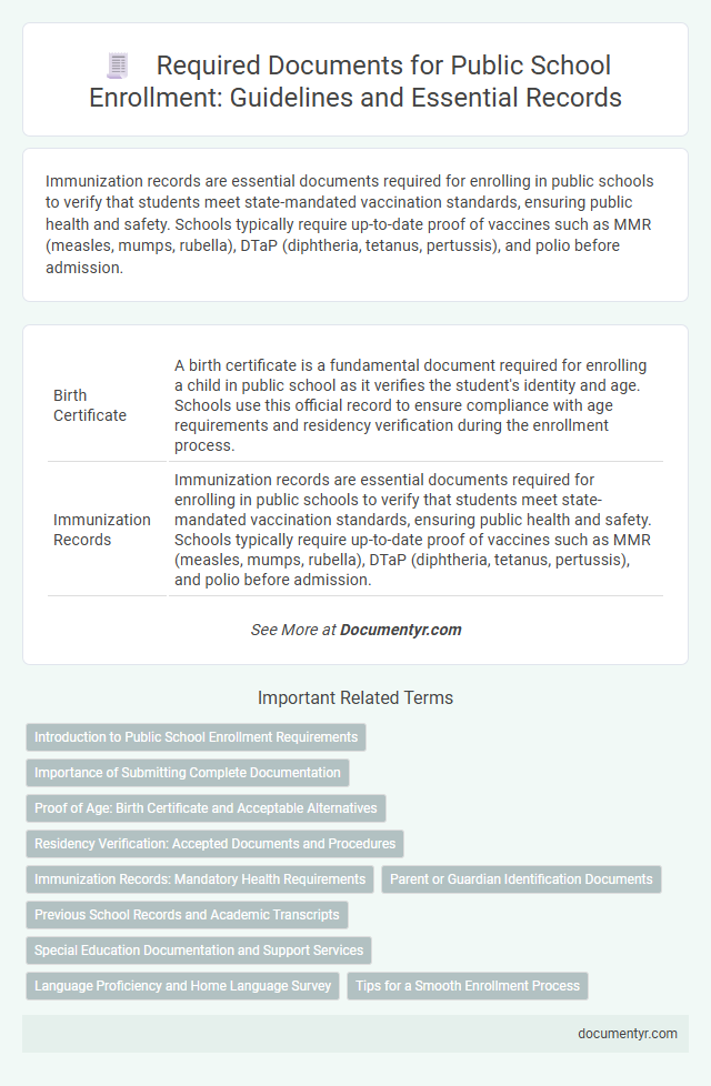 Required Documents for Public School Enrollment: Guidelines and Essential Records