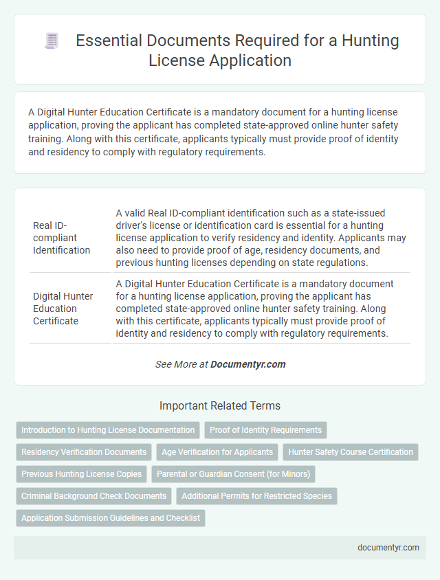Essential Documents Required for a Hunting License Application