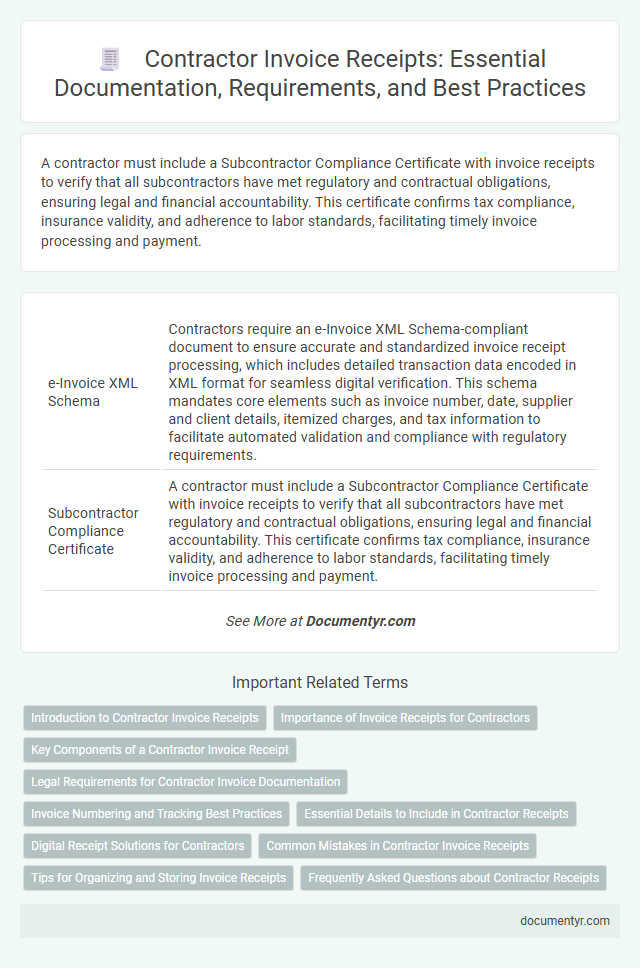 Contractor Invoice Receipts: Essential Documentation, Requirements, and Best Practices