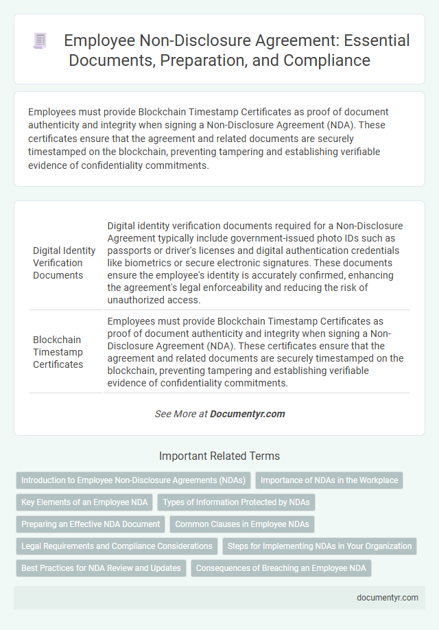 Employee Non-Disclosure Agreement: Essential Documents, Preparation, and Compliance
