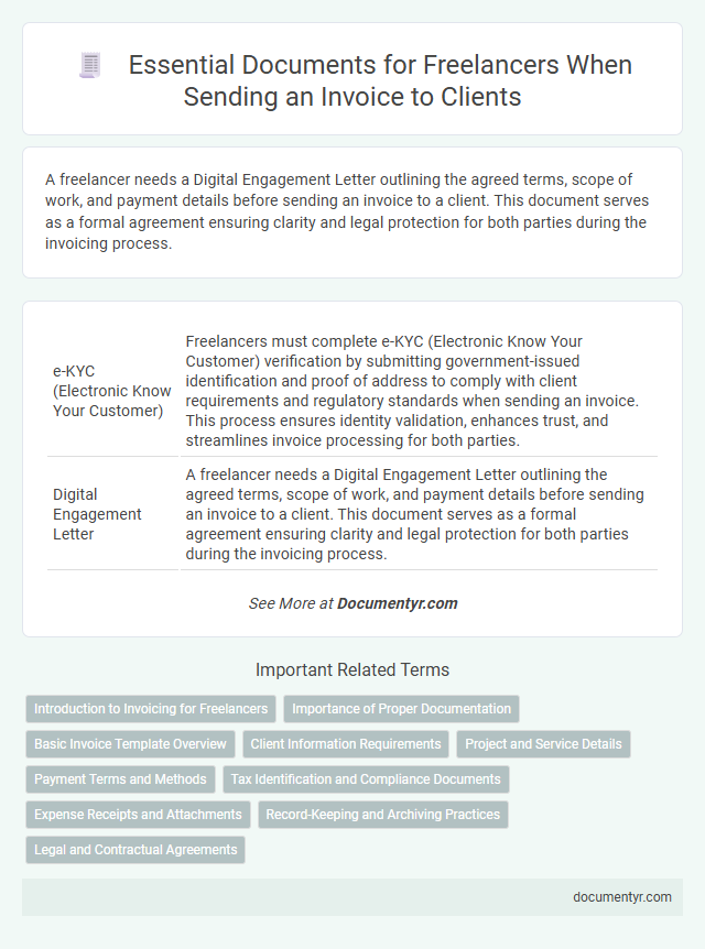 Essential Documents for Freelancers When Sending an Invoice to Clients