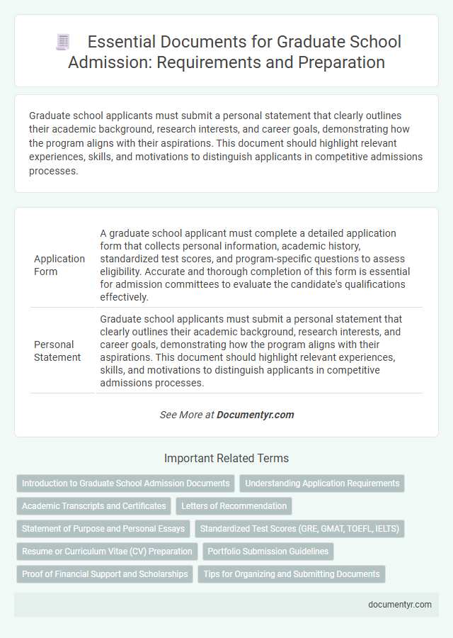Essential Documents for Graduate School Admission: Requirements and Preparation