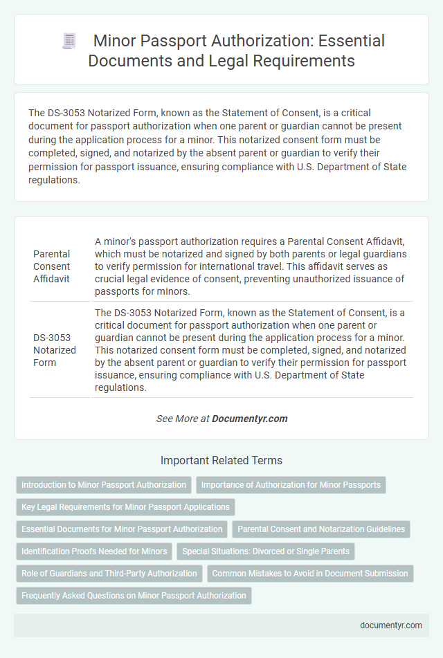 Minor Passport Authorization: Essential Documents and Legal Requirements
