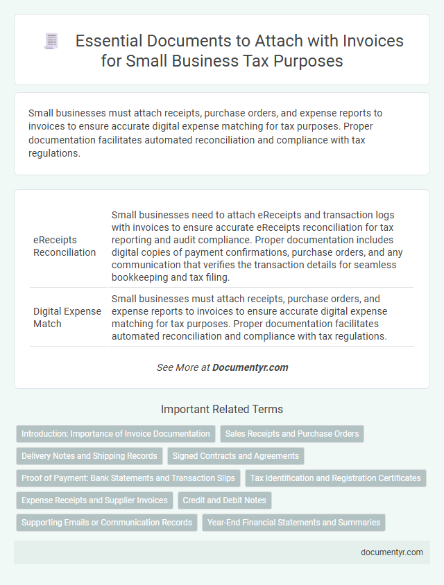 Essential Documents to Attach with Invoices for Small Business Tax Purposes