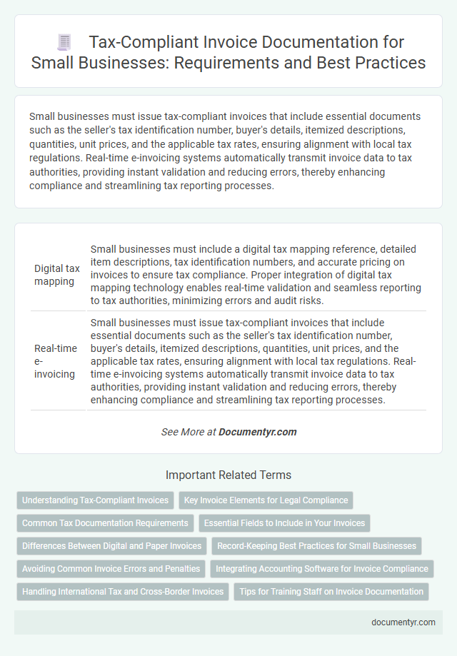 Tax-Compliant Invoice Documentation for Small Businesses: Requirements and Best Practices
