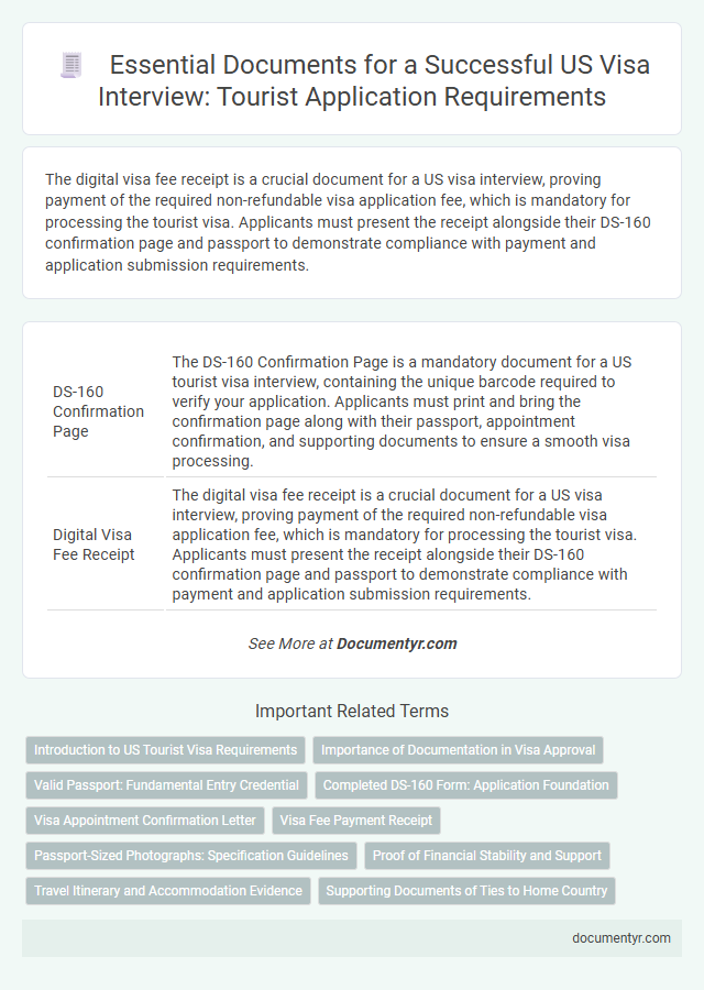 Essential Documents for a Successful US Visa Interview: Tourist Application Requirements